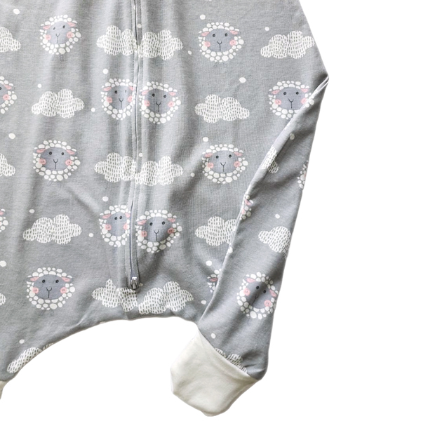 Organic Cotton Sleeping Bag with Feet - 1.0 TOG- Happy Flock 6