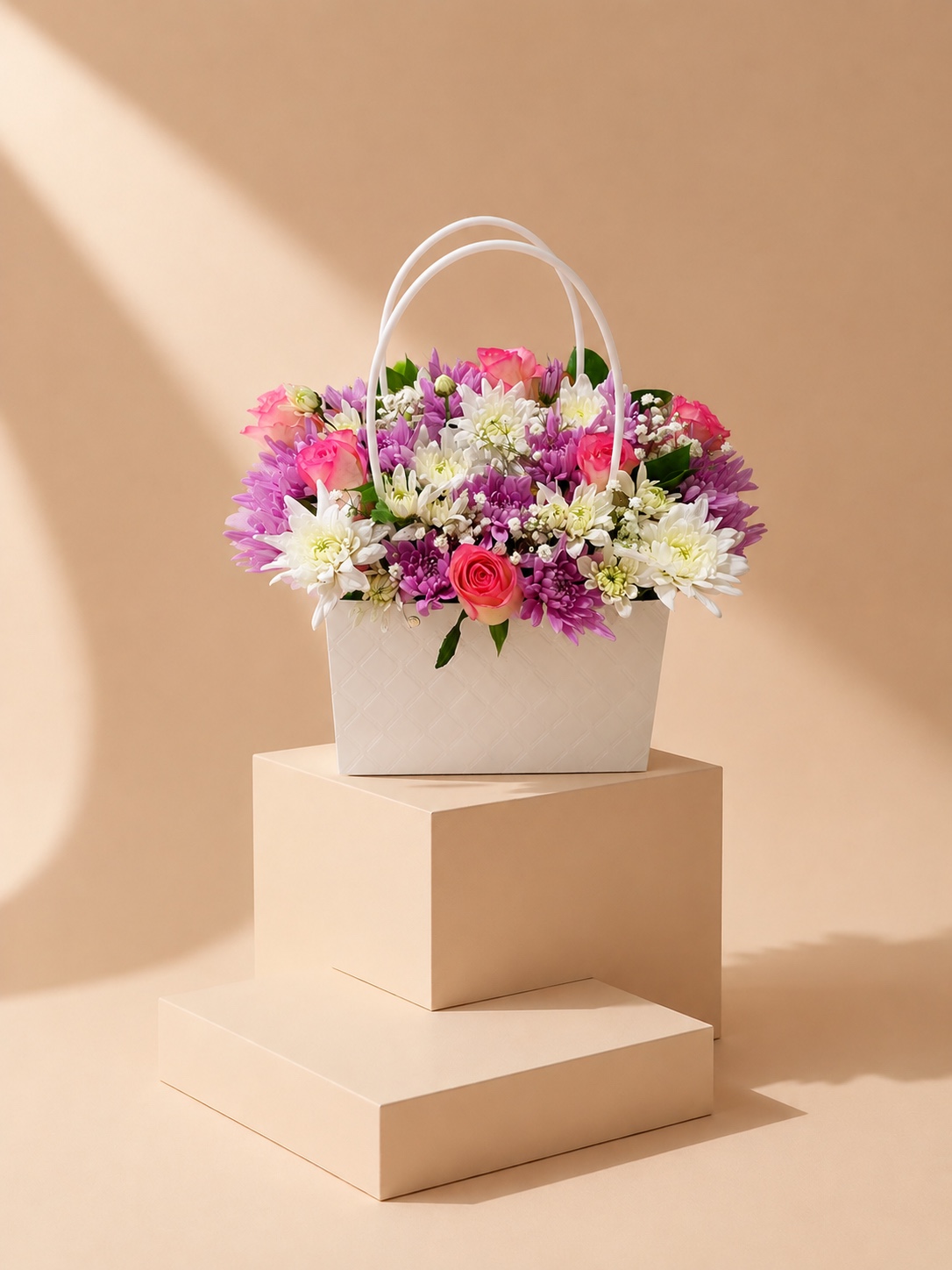 Pink Garden Flower Bag 2
