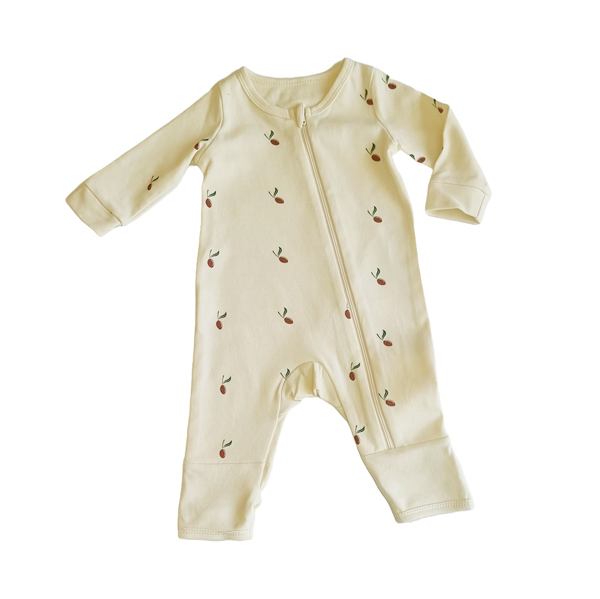 Tickle Tickle Red Olea Organic Zipup Sleepsuit Newborn up to 2 years 2