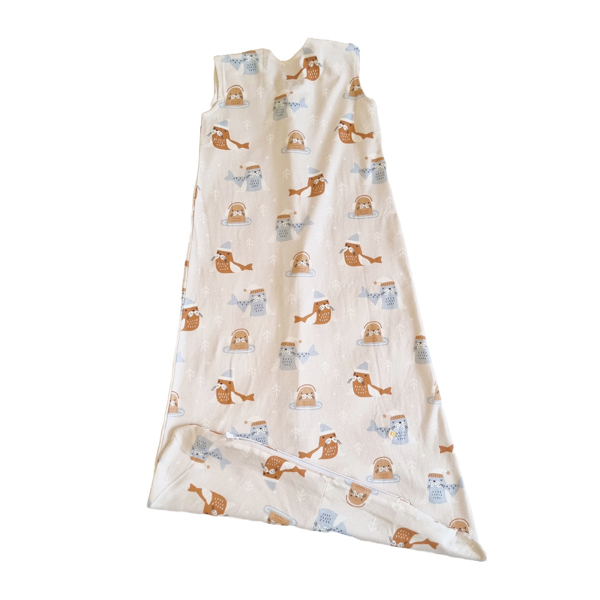 Tickle Tickle Organic Cotton Sleeping Bag-1.0 Tog -WallyWhisker- 3 M-4Y 5