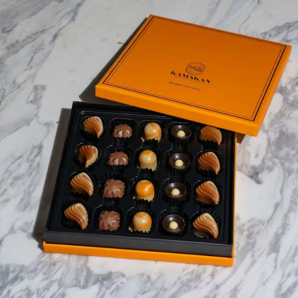 Chocolate Squared Yellow Box