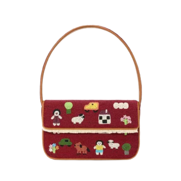 Tommy Beaded Shoulder Bag