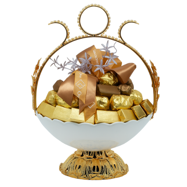 Golden Crown Chocolate Bowl
