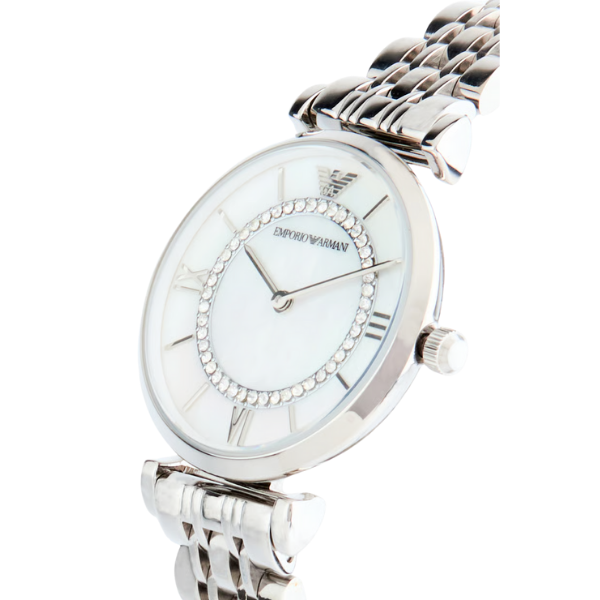 Women AR1908 Stainless Steel Analog Watch 32 mm, Silver 4