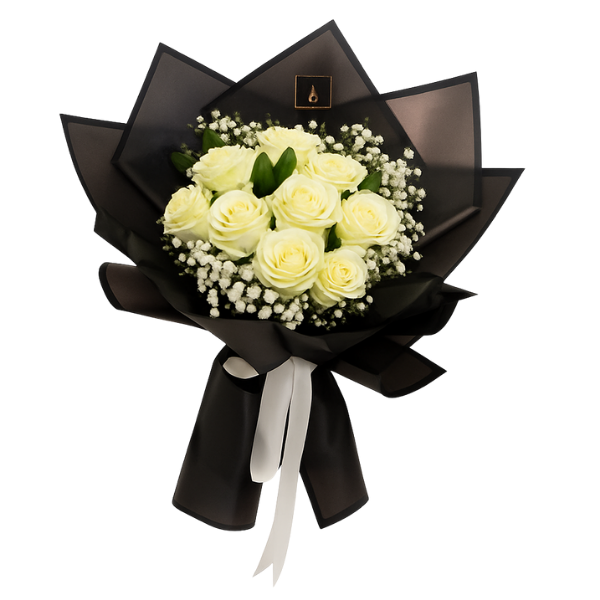 Always in Mind – 18 White Roses