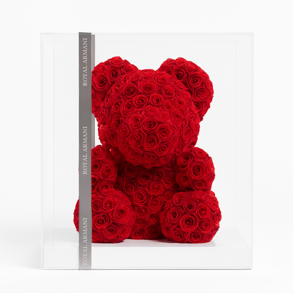 Eternal Rose Bear – Classic Red Edition