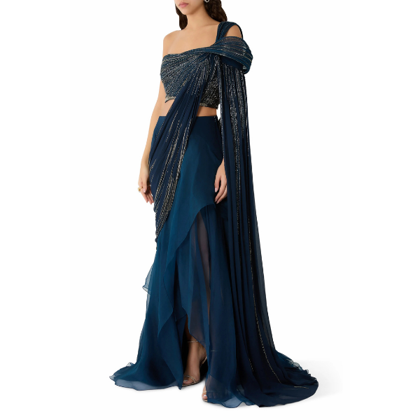 Draped Saree Lehenga 5
