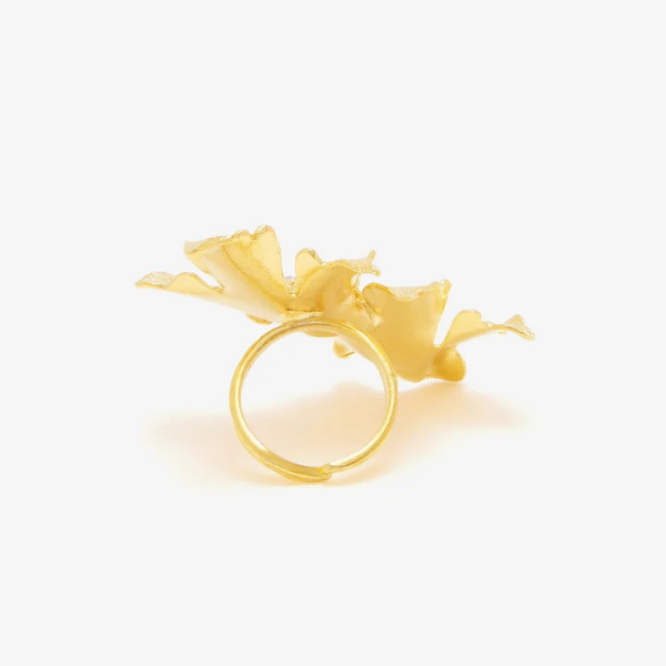 Mystic Vine Leaf ring 2