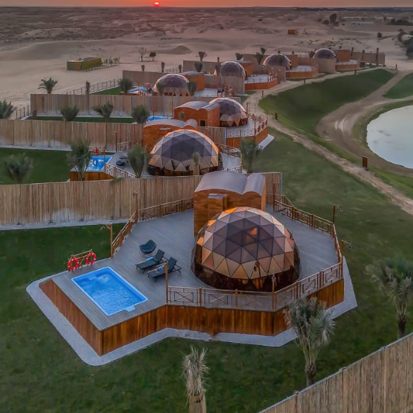 Luxury Glamping Experience @ Al Marmoom Domes - 1 Night (2 adults and 1 child up to 14)