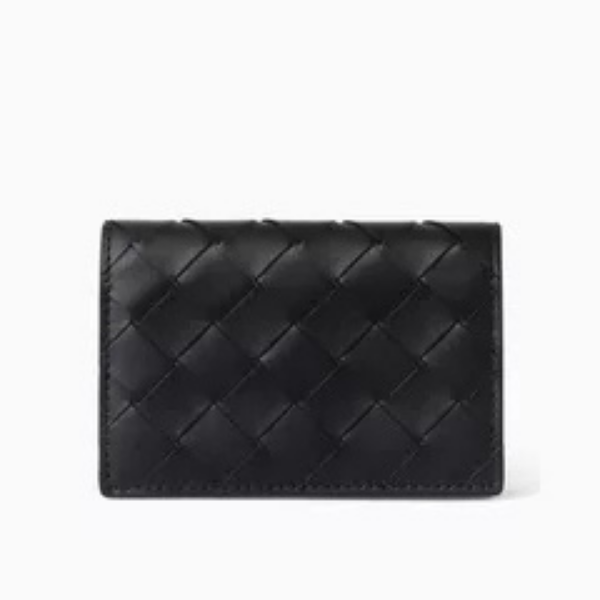 Card Case in Intrecciato Leather