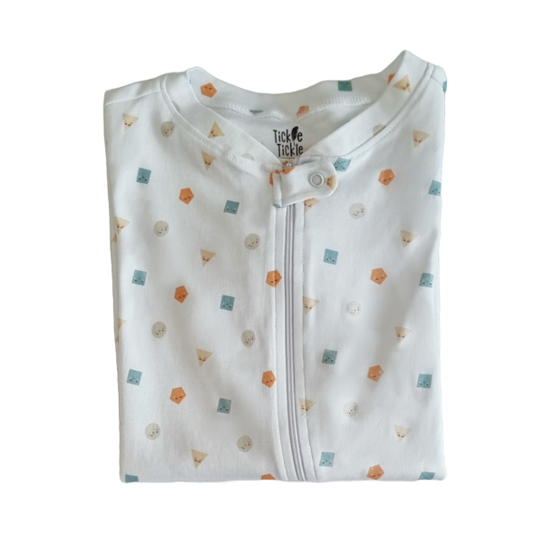 Tickle SnuggleSnapes Organic Short Zip Playsuit Newborn-3 Years 3