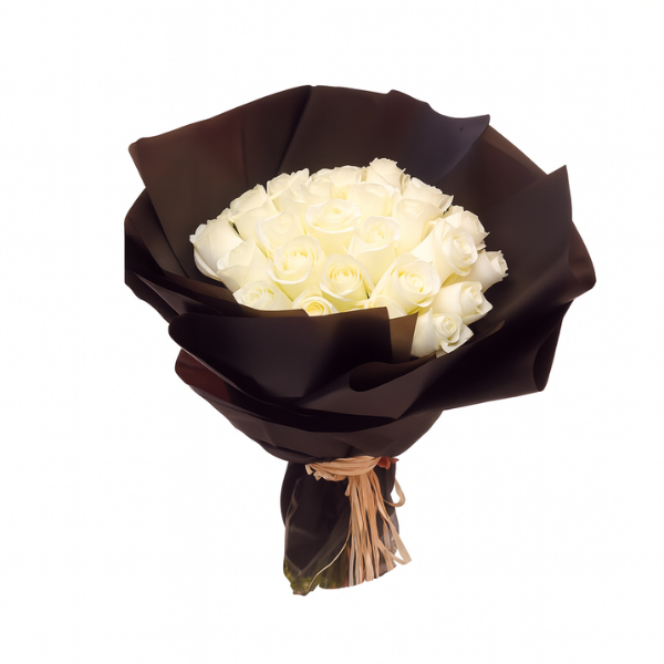 Eternal Grace – White Rose Bouquet