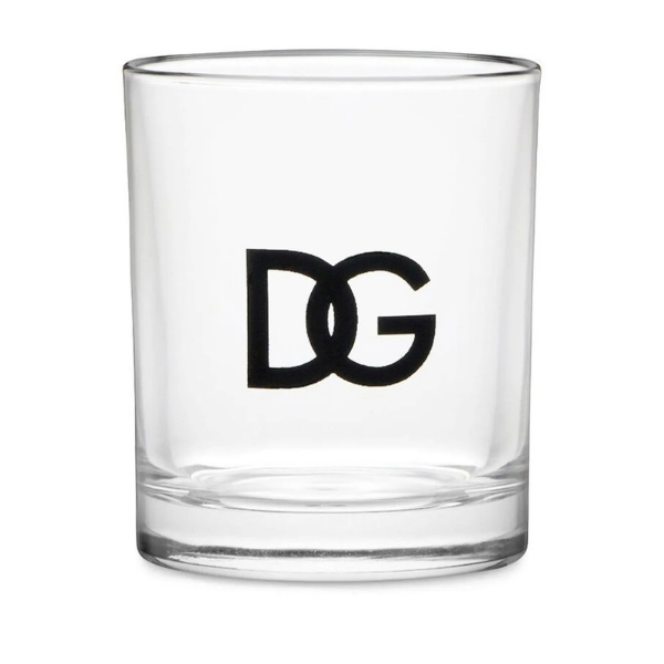 logo-print set of two drinking glasses 2