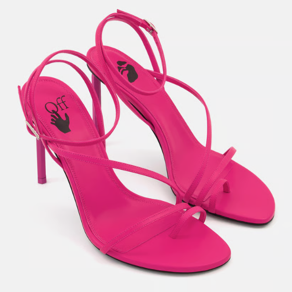 Women Adjustable Buckle Closure Sandals, Magenta 4
