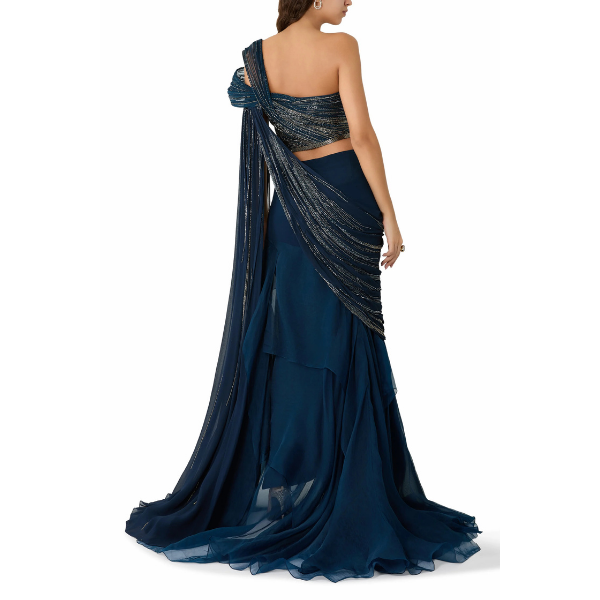 Draped Saree Lehenga 2