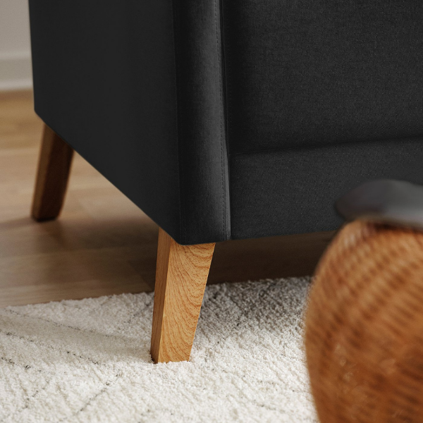 LINANÄS Loveseat - Vissle dark gray 7