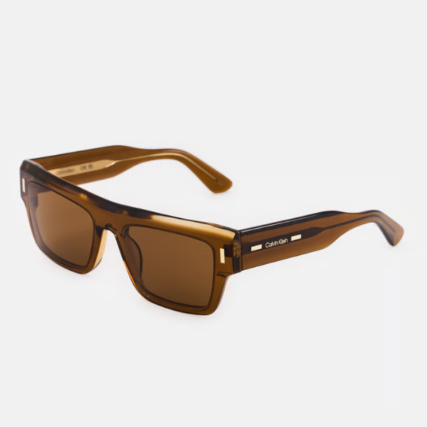 Women CK23504S Square Sunglasses, Brown 3