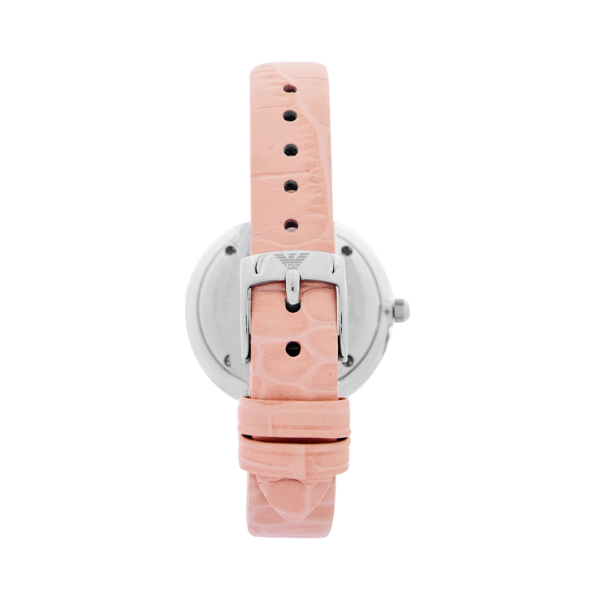 Women AR11543 Leather Strap Analog Watch 32 mm, Light Pink 3