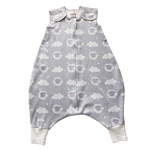 Organic Cotton Sleeping Bag with Feet - 1.0 TOG- Happy Flock 2